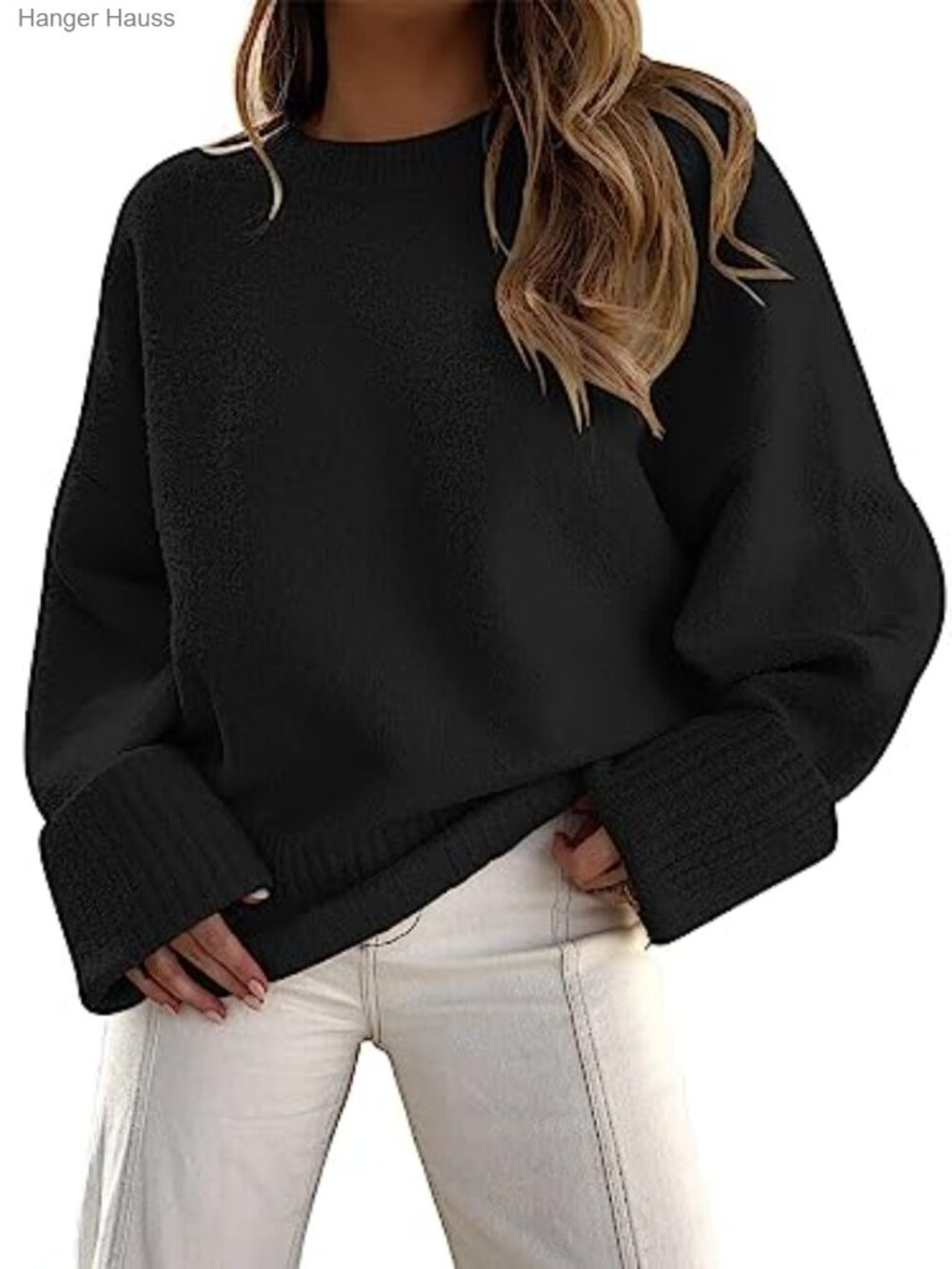 Oversized Soft Knit Pullover Sweater Fall Fashion
